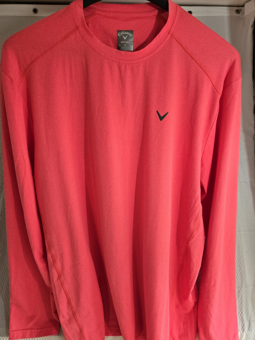 Callaway Long Sleeve Performance Tee - Coral Pink